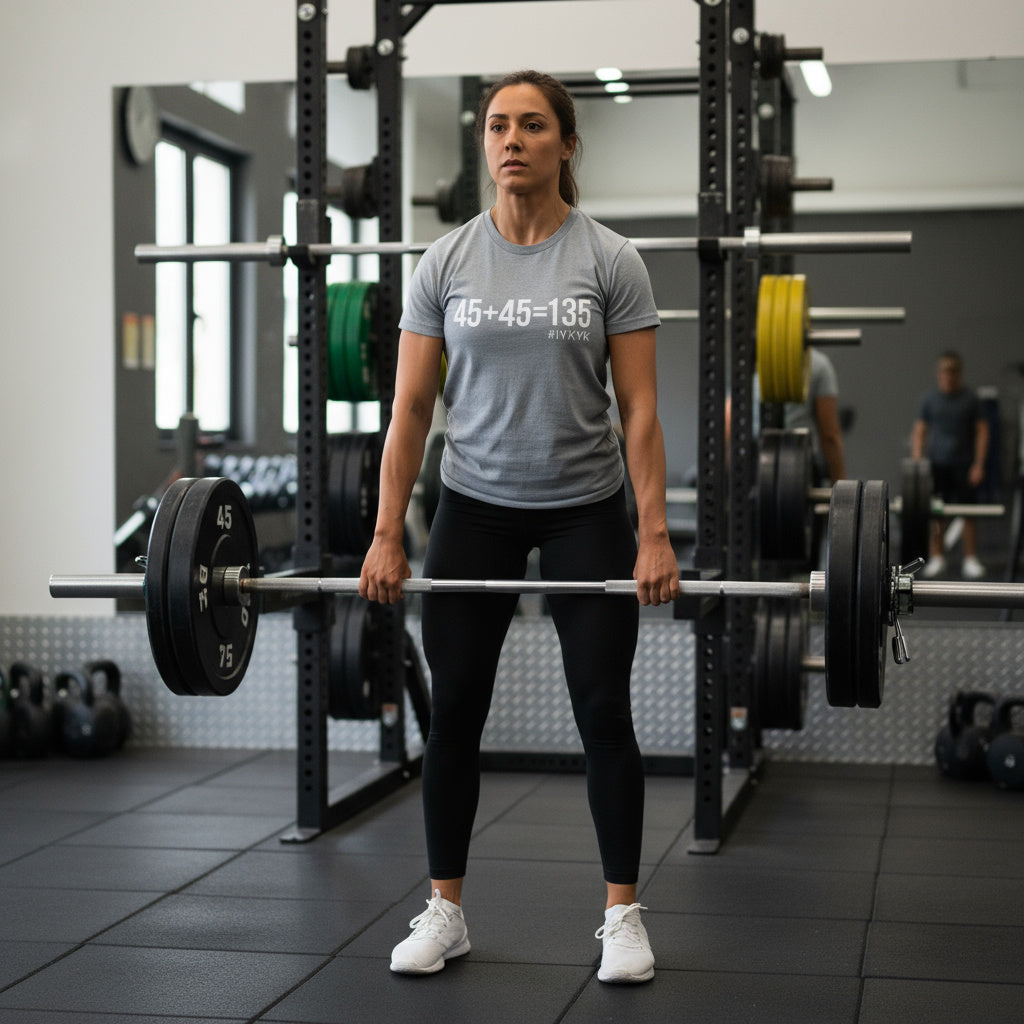 45 + 45 = 135  - Unisex Softstyle T-Shirt - Print on Front Plain Back