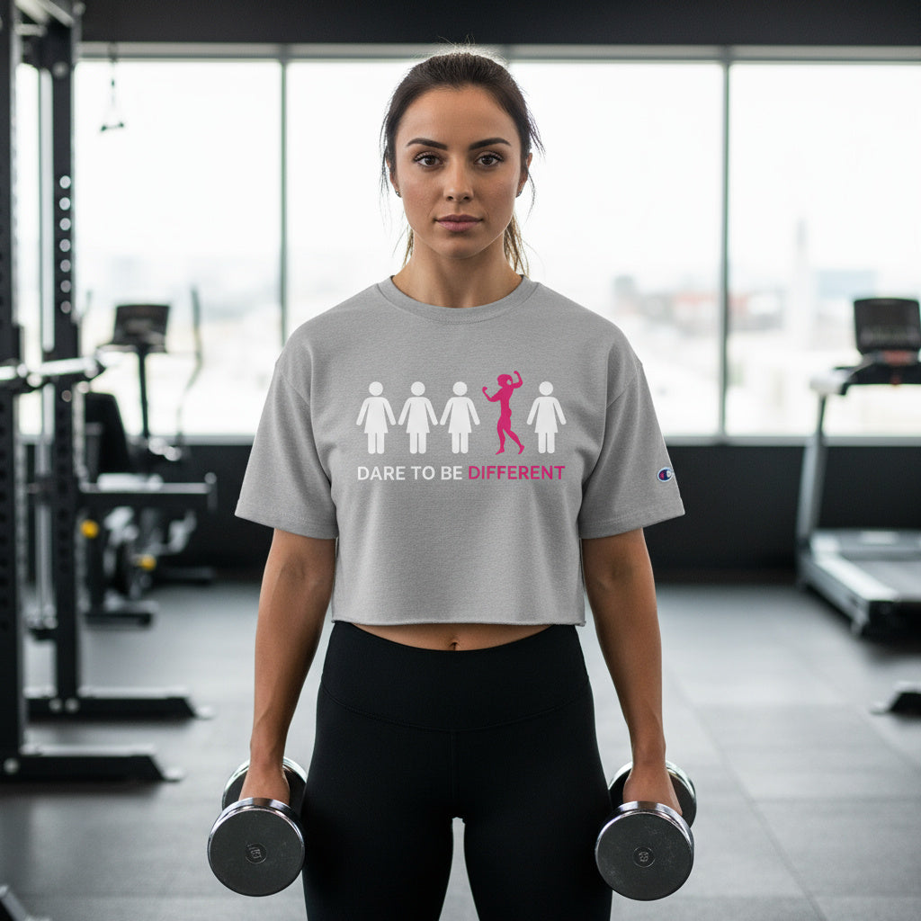 Dare To Be Different - Flex - Champion Women's Heritage Cropped T-Shirt