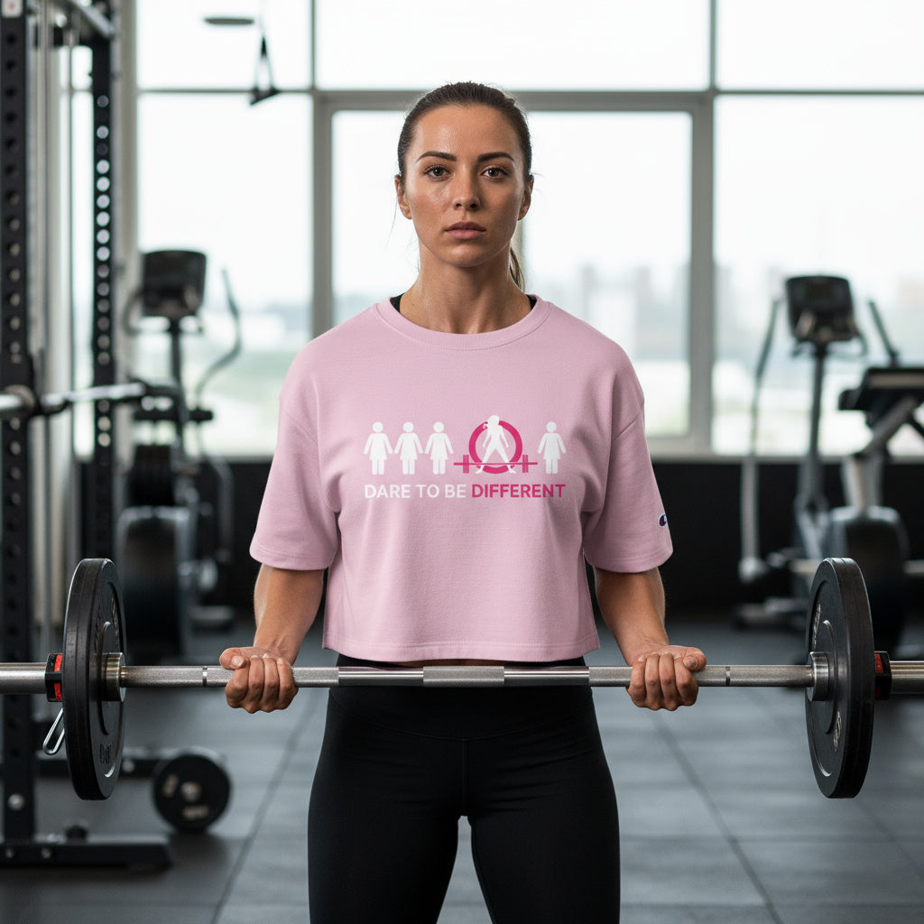 Dare To Be Different - Deadlift. - Champion Women's Heritage Cropped T-Shirt