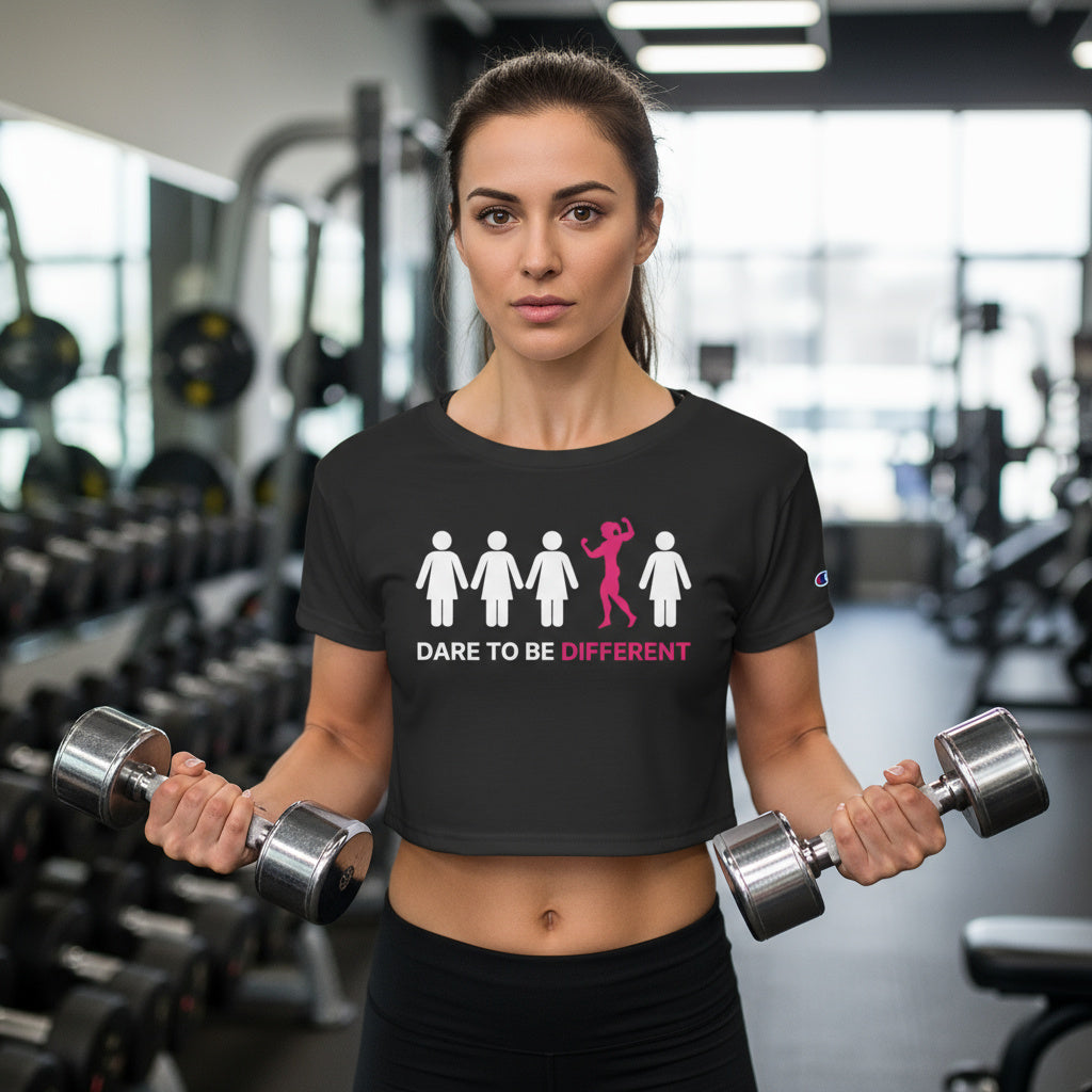 Dare To Be Different - Flex - Champion Women's Heritage Cropped T-Shirt