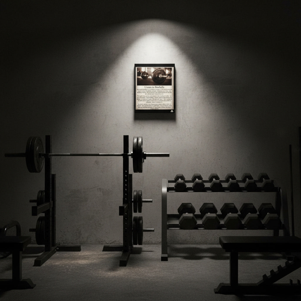 Listen To Barbells - Matte Canvas, Stretched, 1.25" - Best Seller