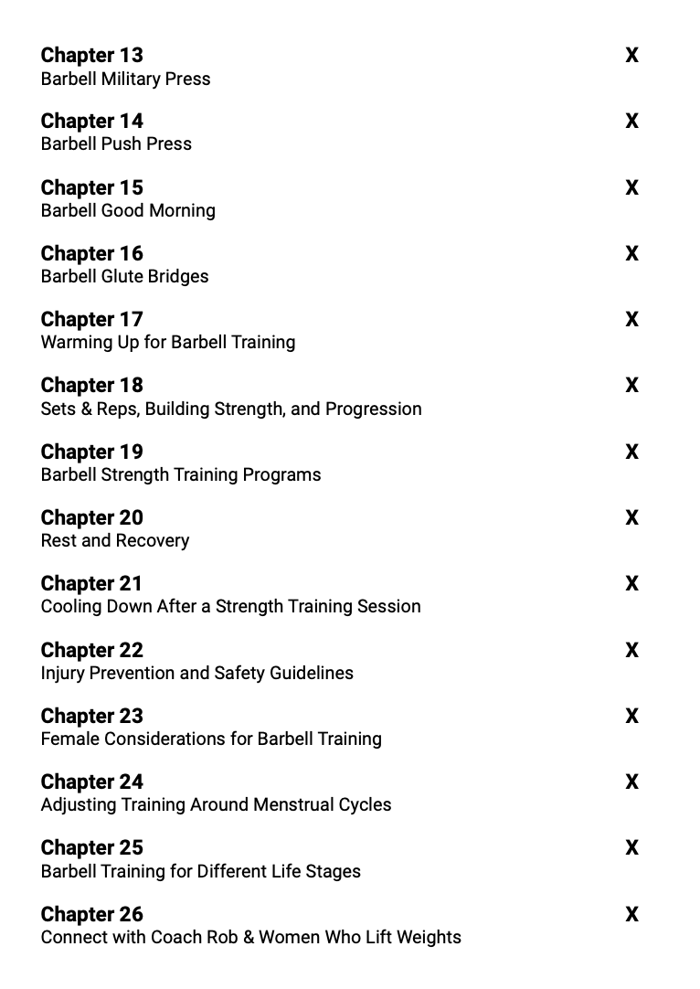 Barbell Training Guide - Print Book
