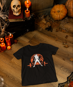 Halloween Graveyard  - Unisex Softstyle T-Shirt - White Logo - Plain Back