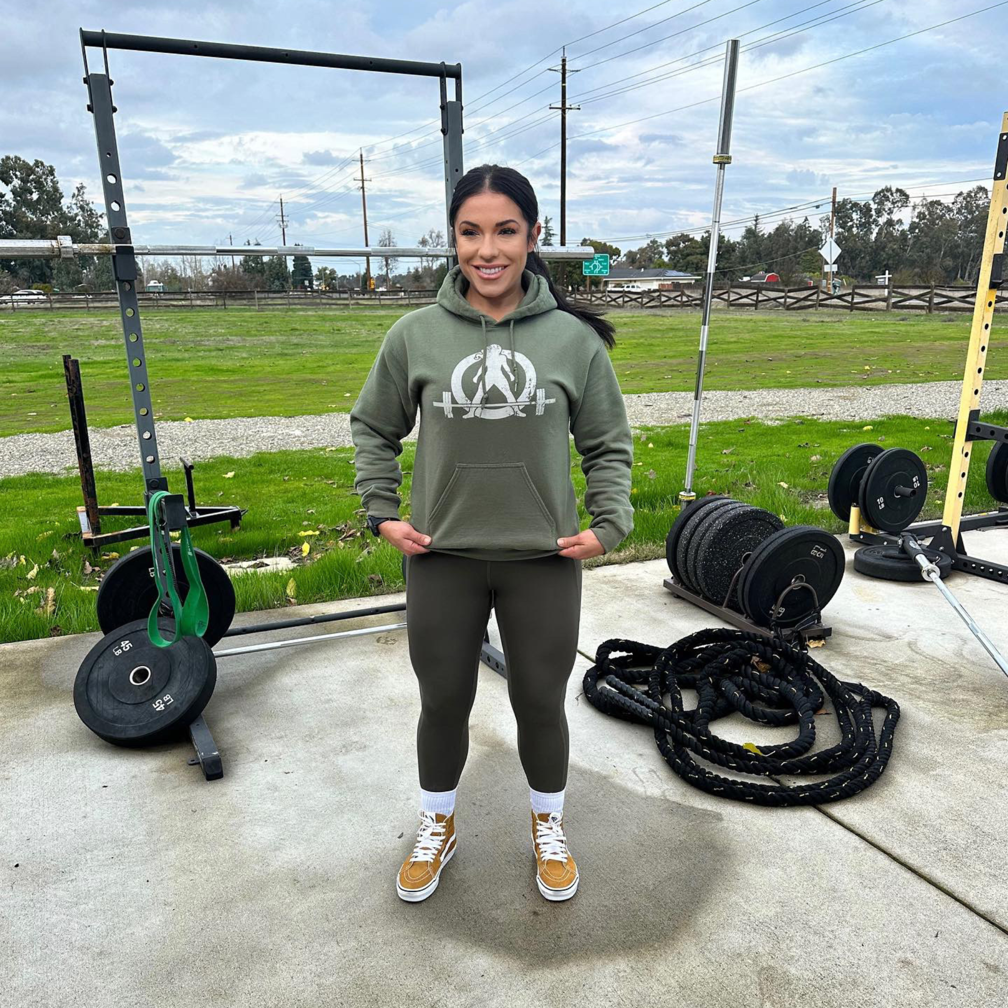 Distressed Logo - Unisex Heavy Blend Hooded Sweatshirt - White Logo - Plain Back  (BEST SELLER)