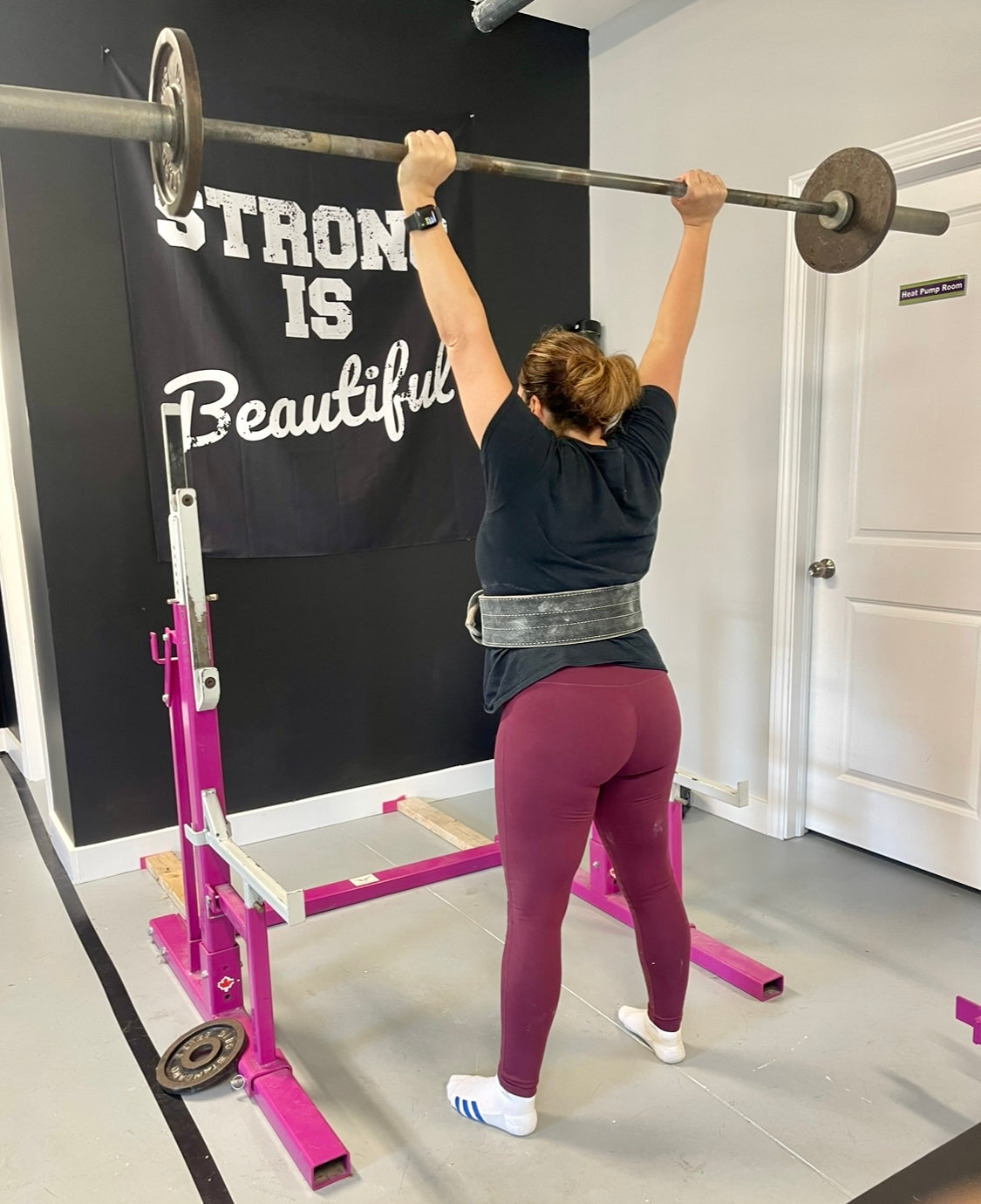 Indoor Wall Tapestries - Strong Is Beautiful White on Black