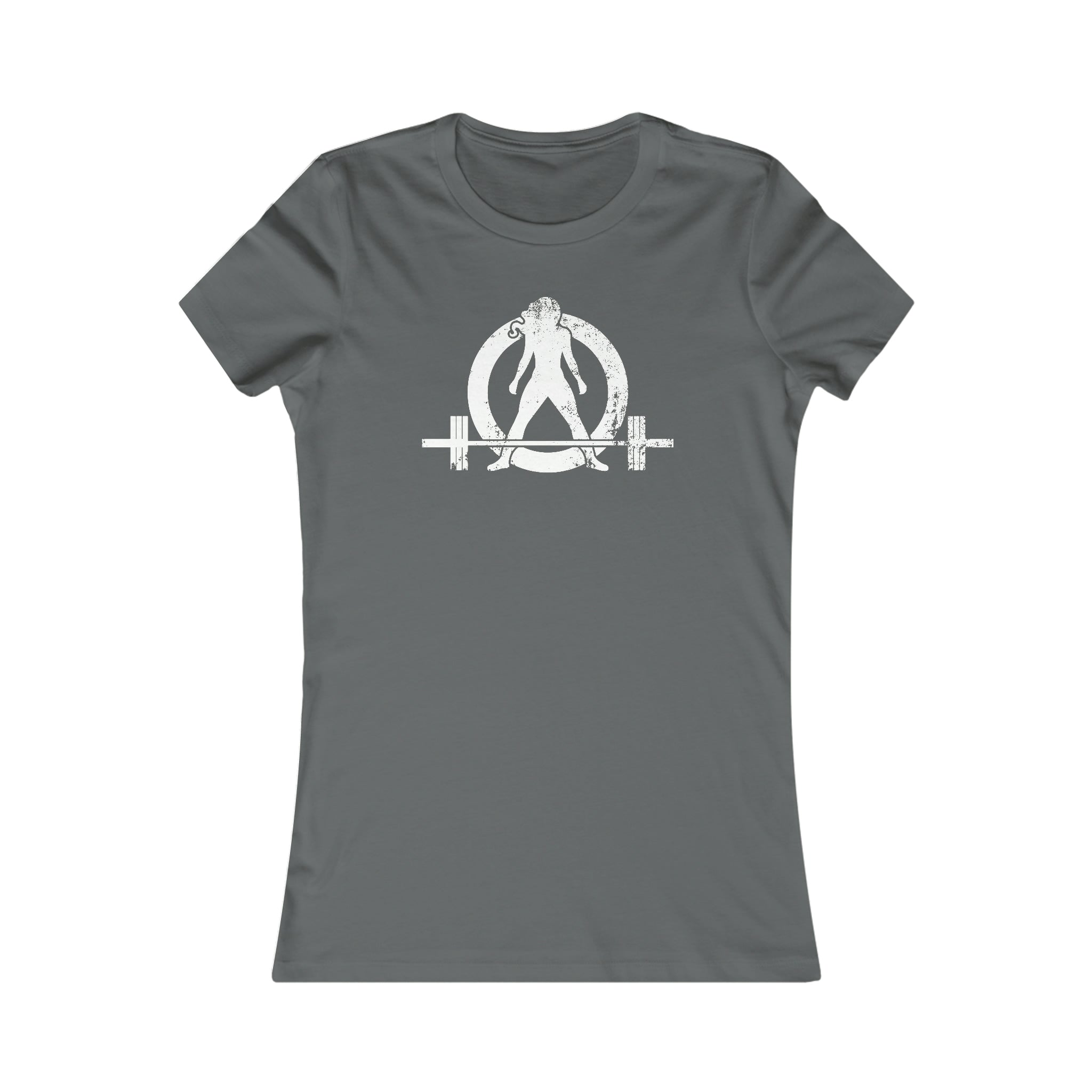 Kick Your Ass - Women's Favorite Tee - White Distressed Logo