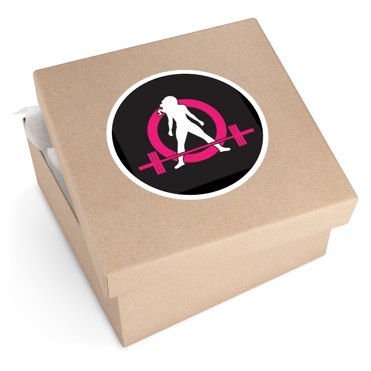 Round Stickers, Indoor\Outdoor - Classic Black Logo