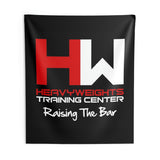 Indoor Wall Tapestries - Black Heavy Weights Training Center