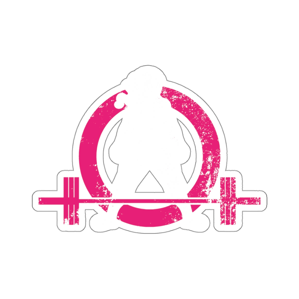 Kiss-Cut Stickers - Distressed White Logo