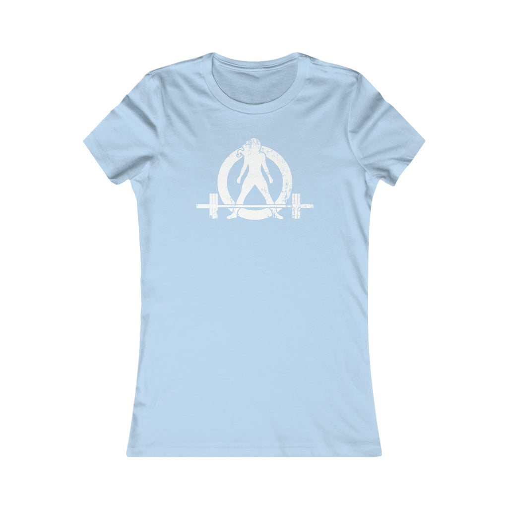Kick Your Ass - Women's Favorite Tee - White Distressed Logo