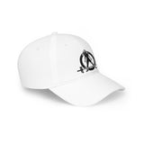 Low Profile Baseball Cap - Distressed Black Logo