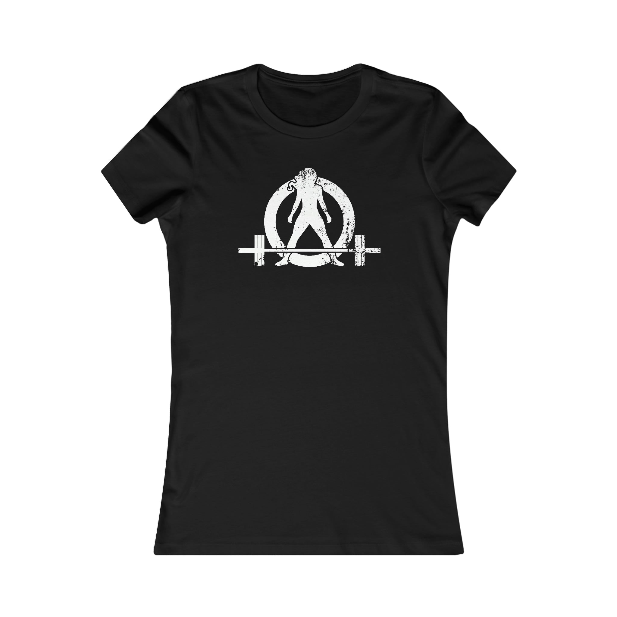 Kick Your Ass - Women's Favorite Tee - White Distressed Logo