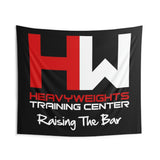 Indoor Wall Tapestries - Black Heavy Weights Training Center