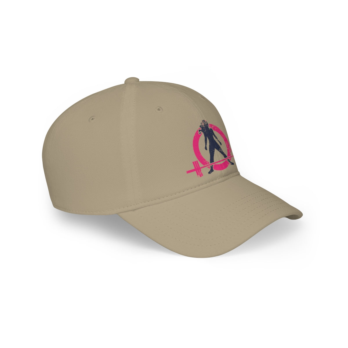 Low Profile Baseball Cap - Distressed Color Logo