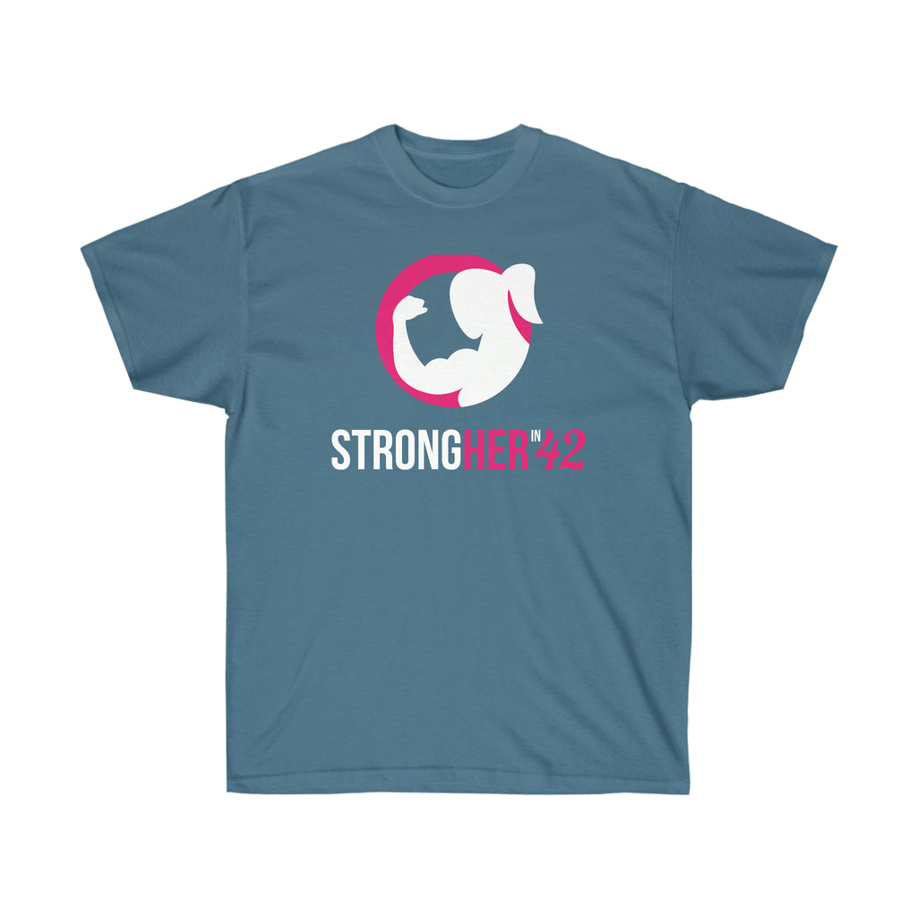 Strong Her in 42 - Classic Color Logo - Unisex Ultra Cotton Tee