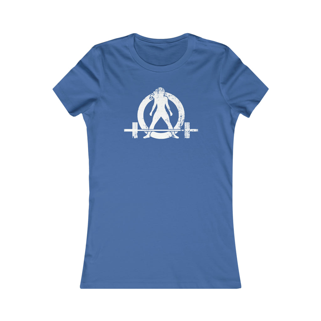 Kick Your Ass - Women's Favorite Tee - White Distressed Logo