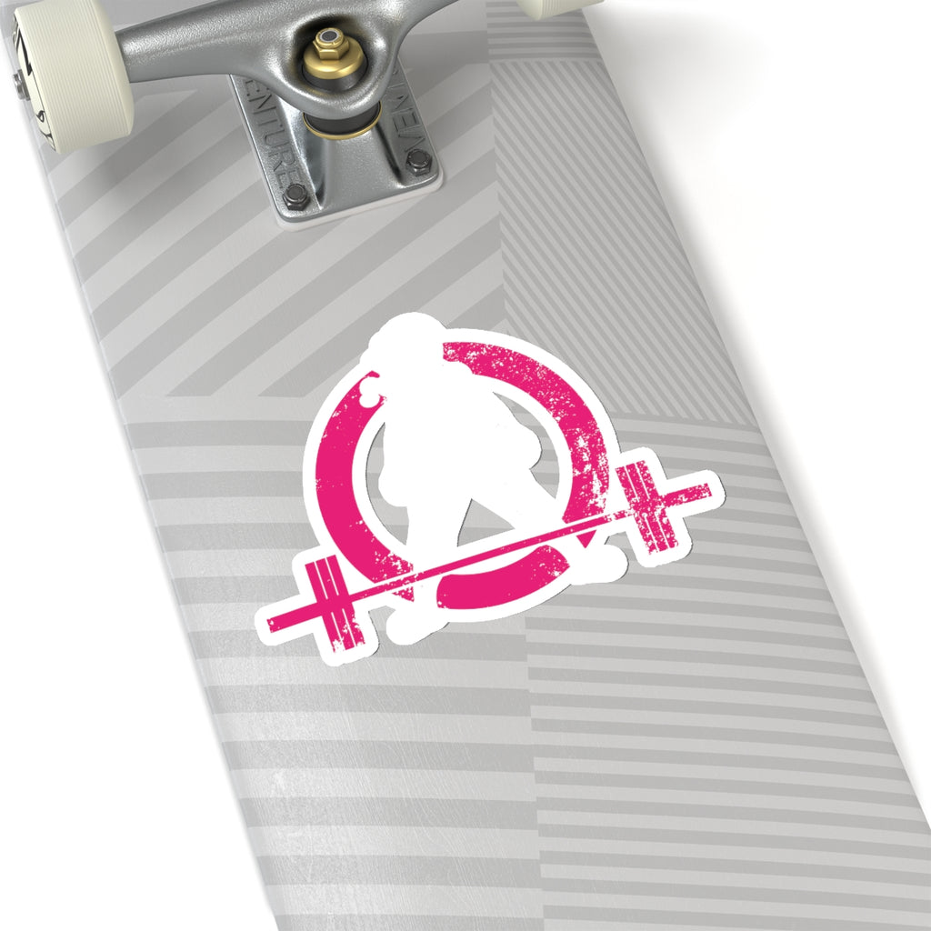 Kiss-Cut Stickers - Distressed White Logo