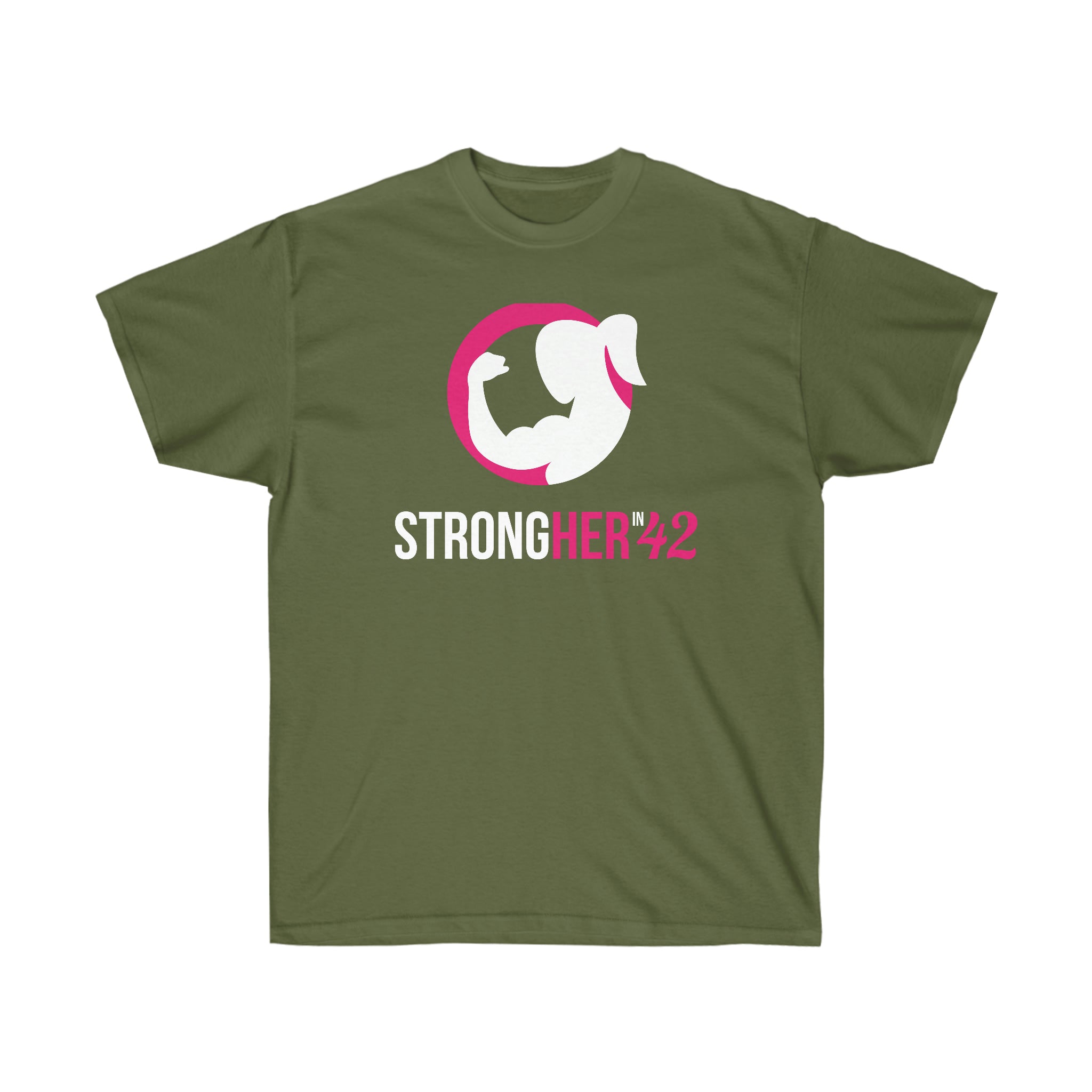 Strong Her in 42 - Classic Color Logo - Unisex Ultra Cotton Tee