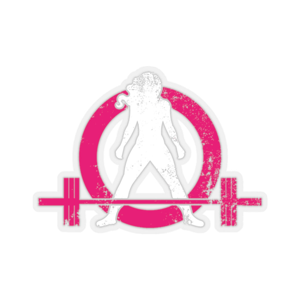 Kiss-Cut Stickers - Distressed White Logo