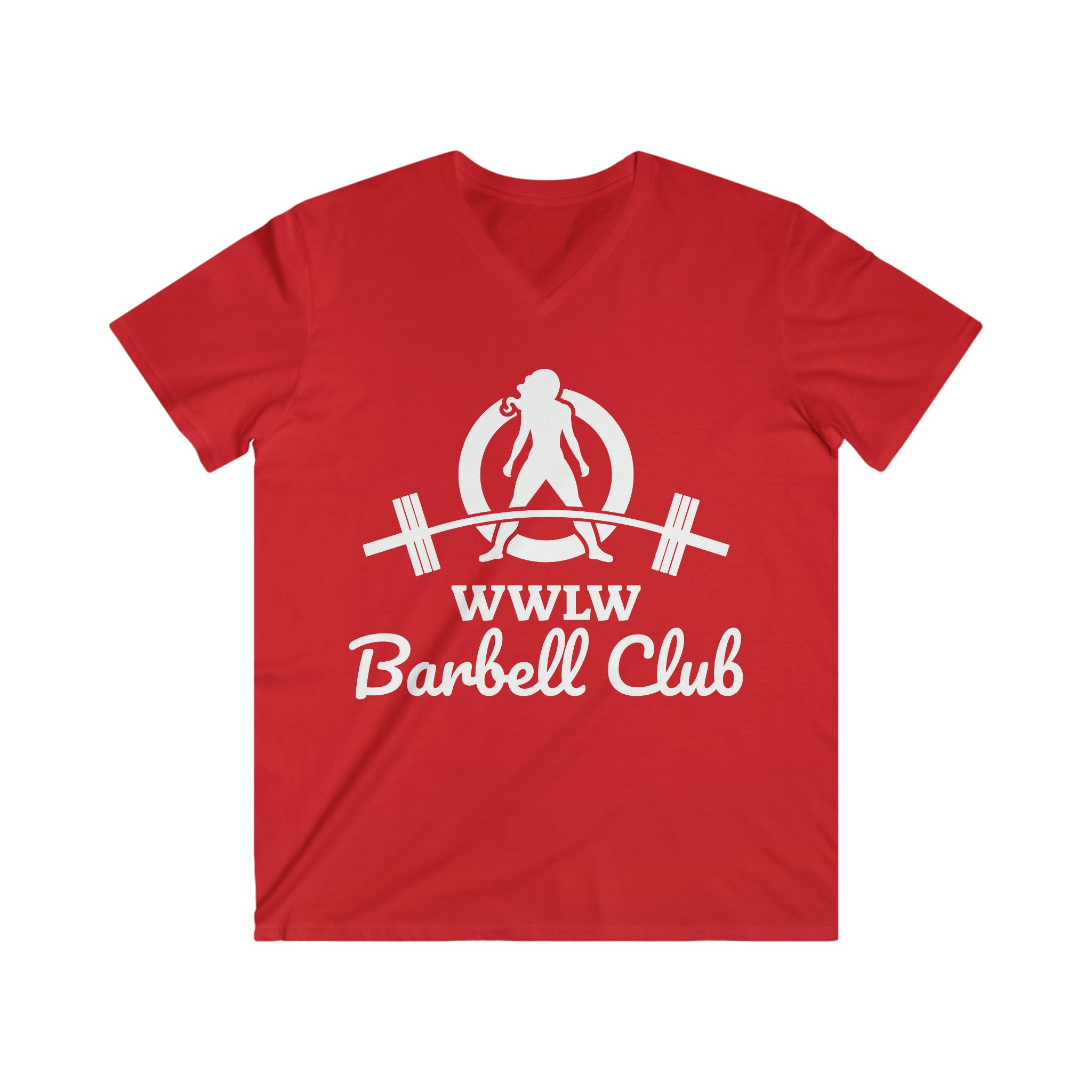 Classic Black Logo - Men's Fitted V-Neck Short Sleeve Tee