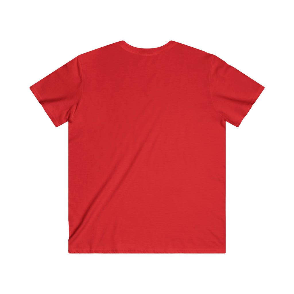 Classic Black Logo - Men's Fitted V-Neck Short Sleeve Tee