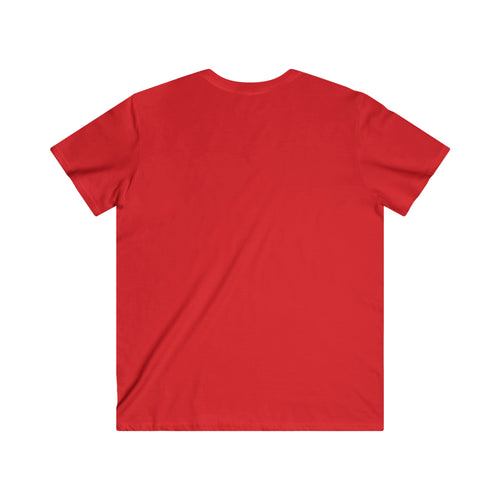Classic Black Logo - Men's Fitted V-Neck Short Sleeve Tee
