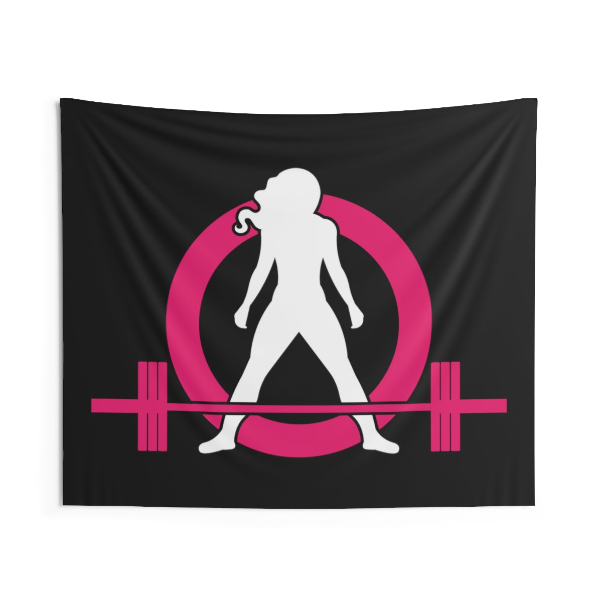 Indoor Wall Tapestries - Black with Classic Logo