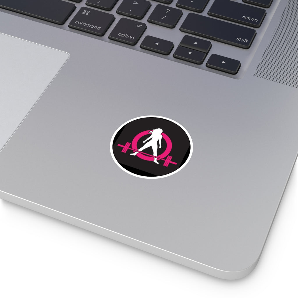 Round Stickers, Indoor\Outdoor - Classic Black Logo