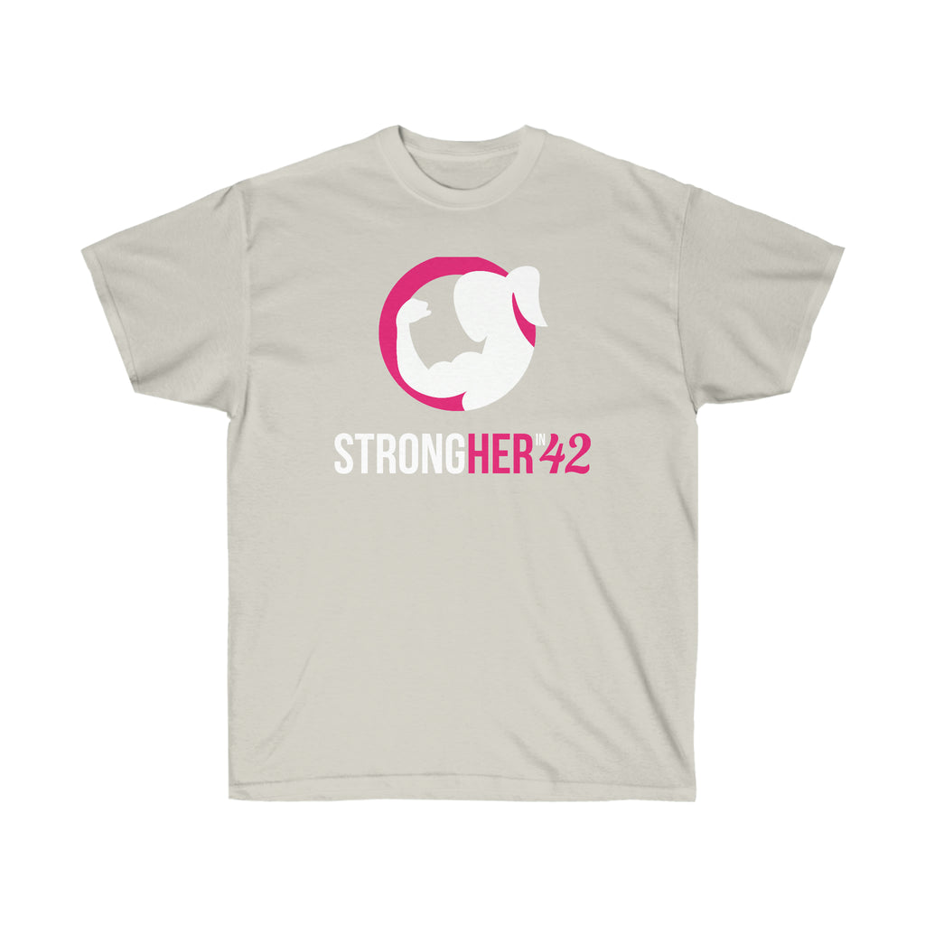 Strong Her in 42 - Classic Color Logo - Unisex Ultra Cotton Tee