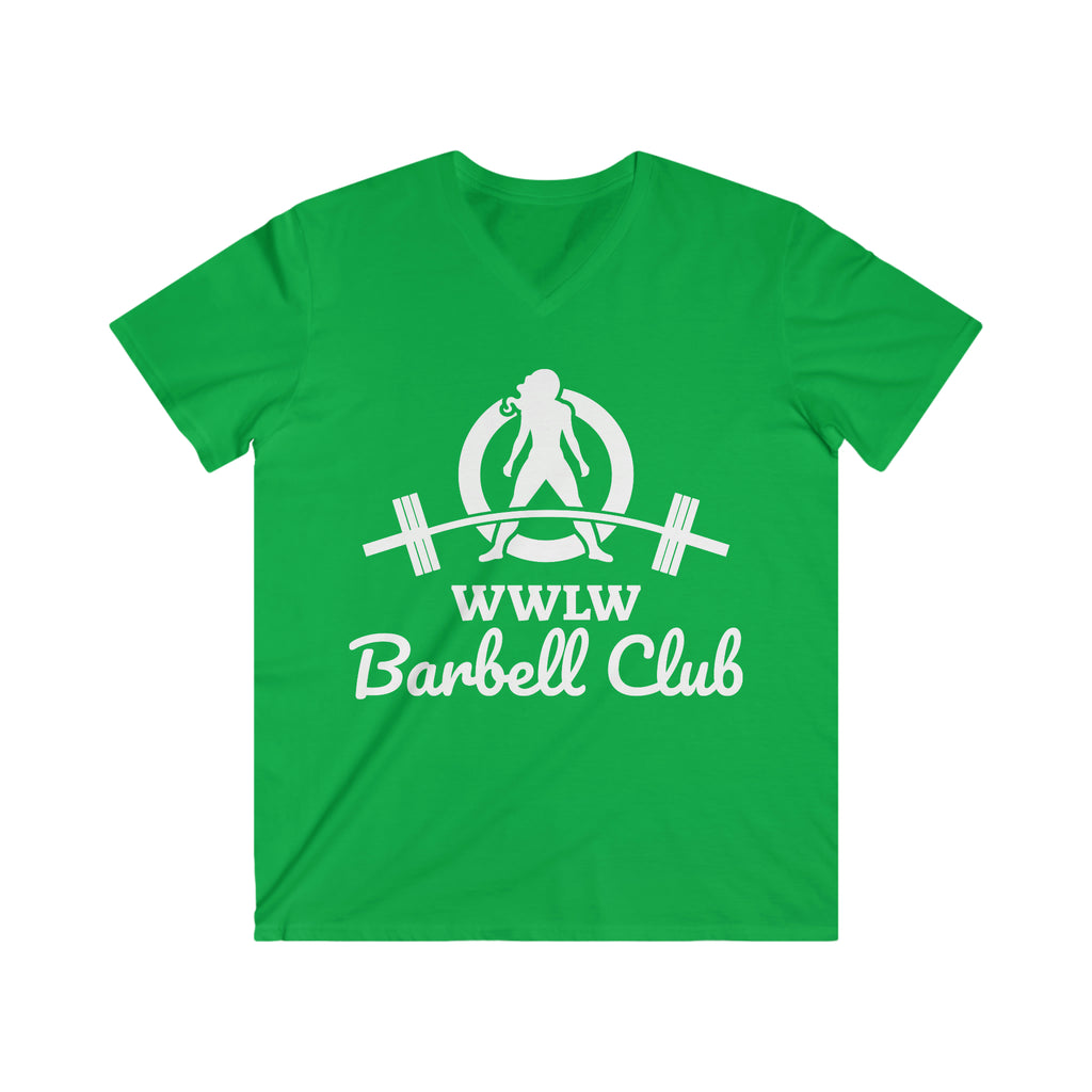 Classic Black Logo - Men's Fitted V-Neck Short Sleeve Tee