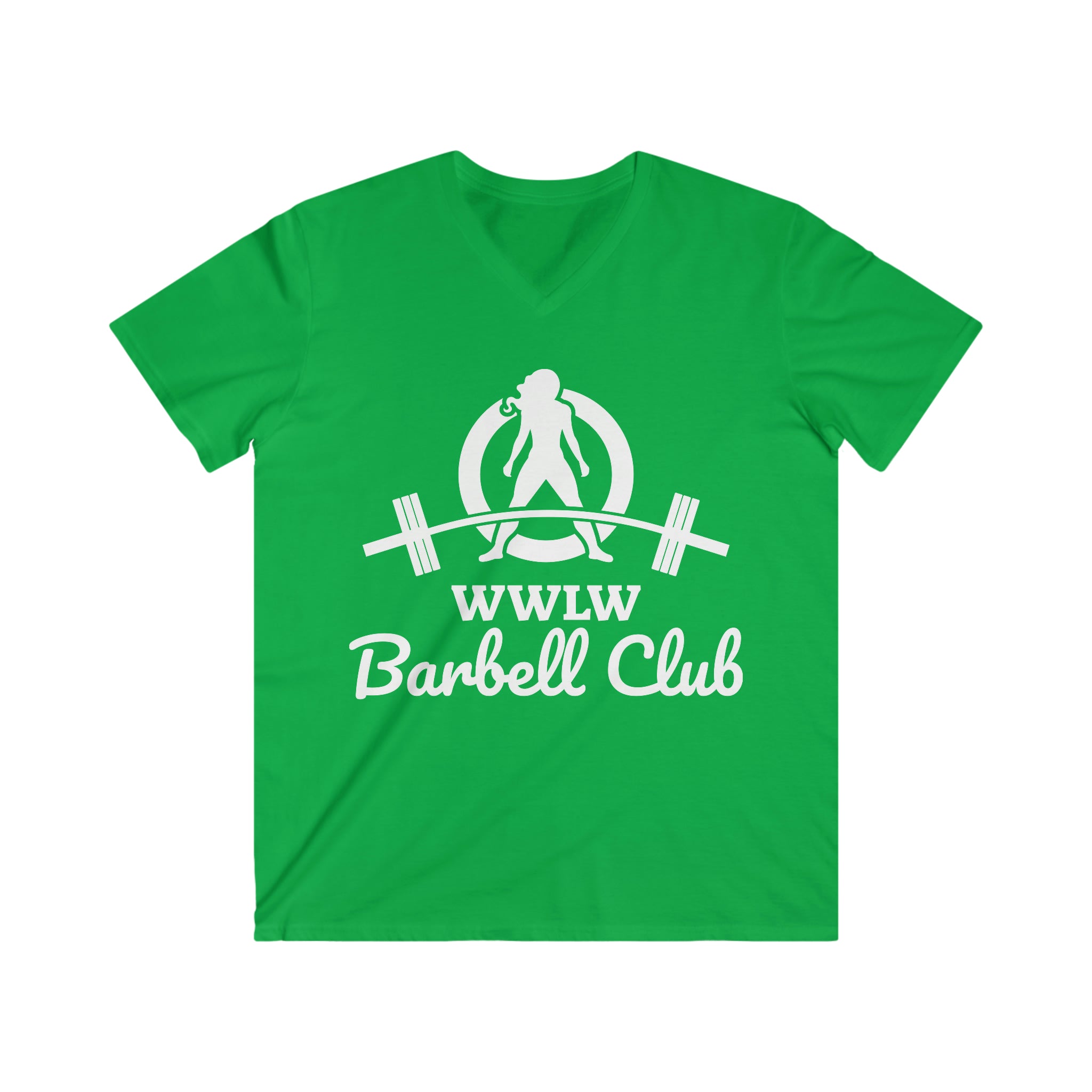 Classic Black Logo - Men's Fitted V-Neck Short Sleeve Tee
