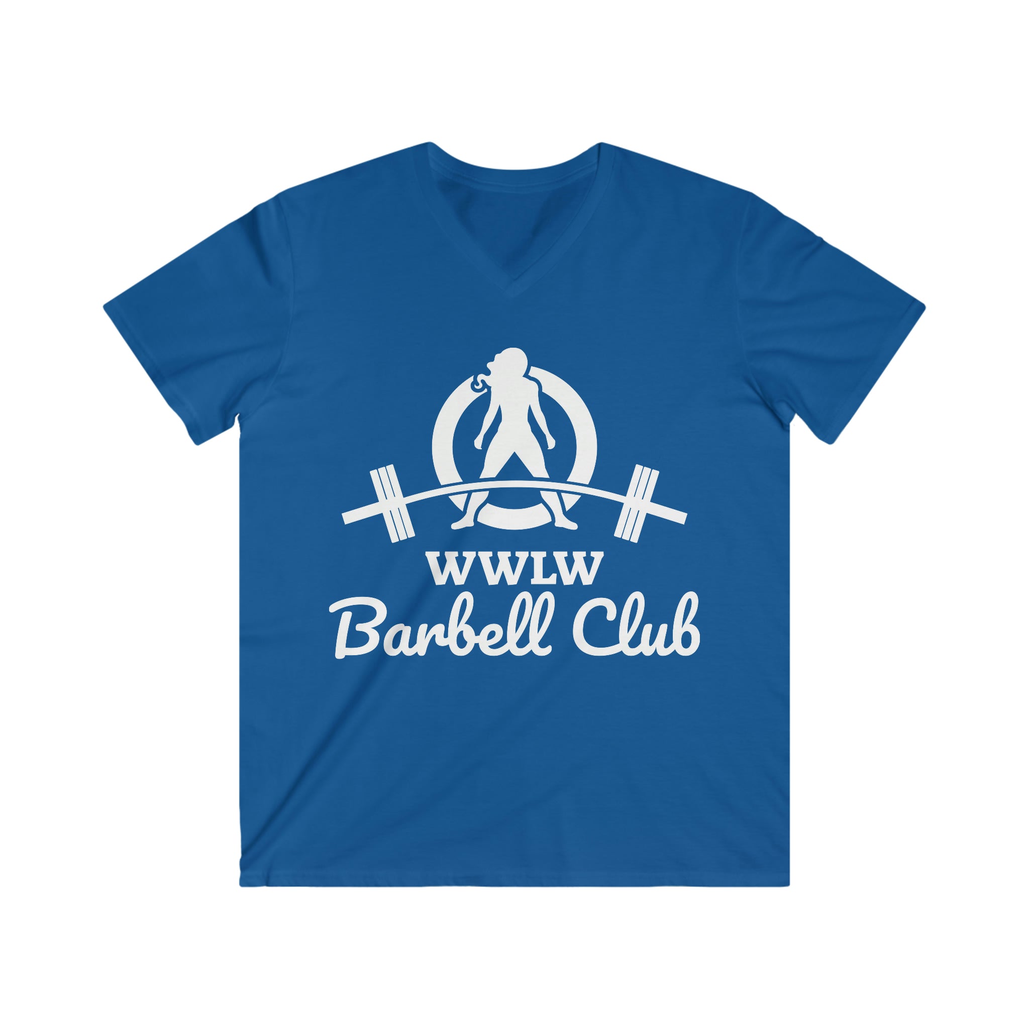 Classic Black Logo - Men's Fitted V-Neck Short Sleeve Tee