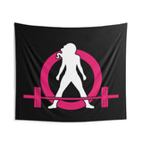 Indoor Wall Tapestries - Black with Classic Logo
