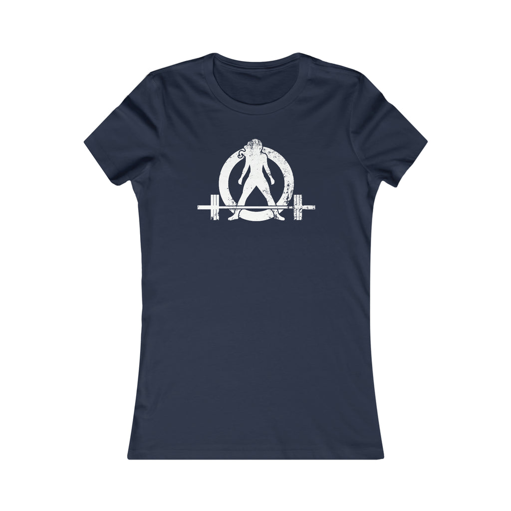 Kick Your Ass - Women's Favorite Tee - White Distressed Logo