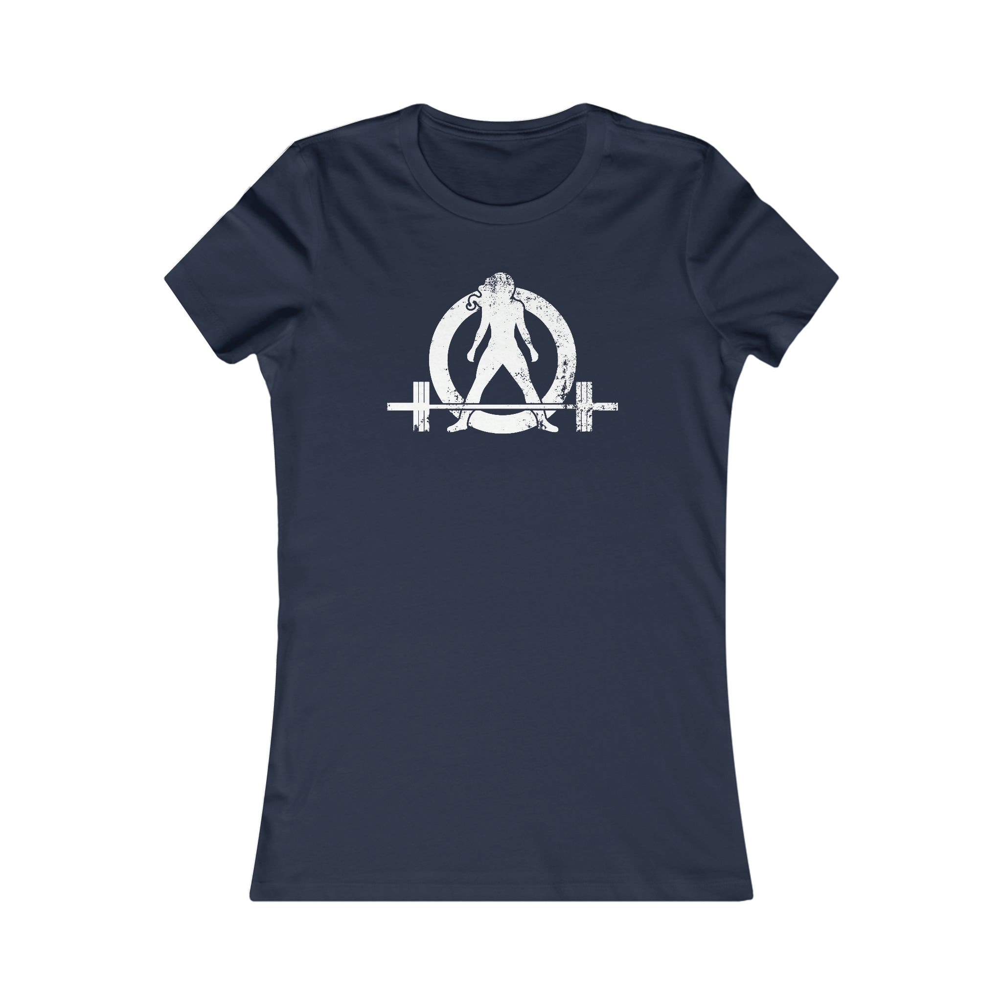 Kick Your Ass - Women's Favorite Tee - White Distressed Logo