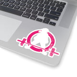 Kiss-Cut Stickers - Distressed White Logo
