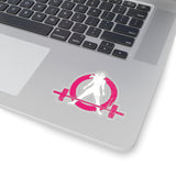 Kiss-Cut Stickers - Distressed White Logo