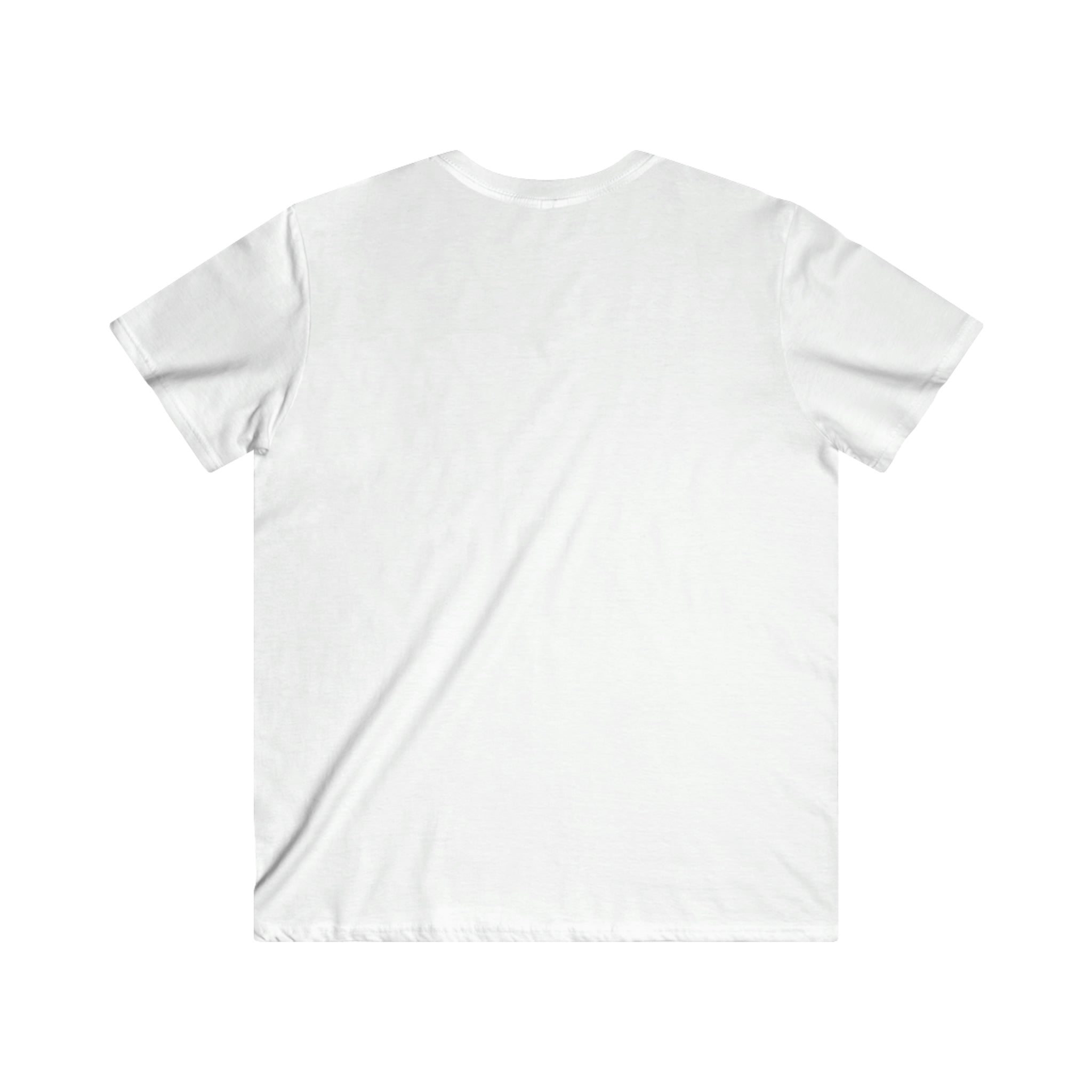 Classic Black Logo - Men's Fitted V-Neck Short Sleeve Tee