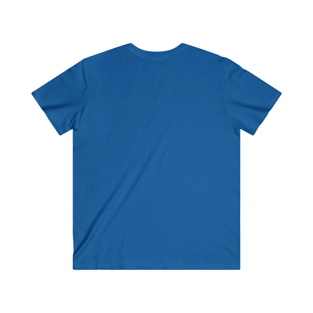 Classic Black Logo - Men's Fitted V-Neck Short Sleeve Tee