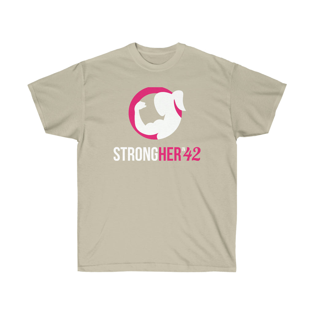 Strong Her in 42 - Classic Color Logo - Unisex Ultra Cotton Tee