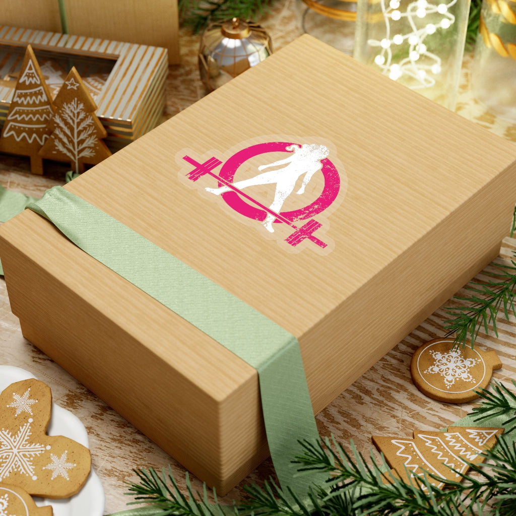 Kiss-Cut Stickers - Distressed White Logo