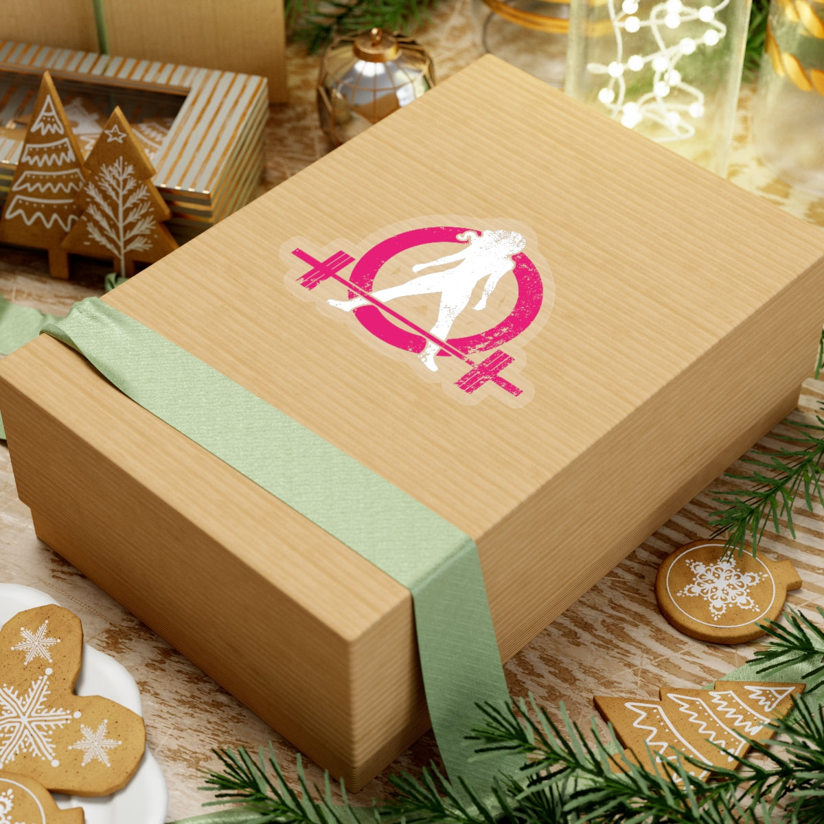 Kiss-Cut Stickers - Distressed White Logo