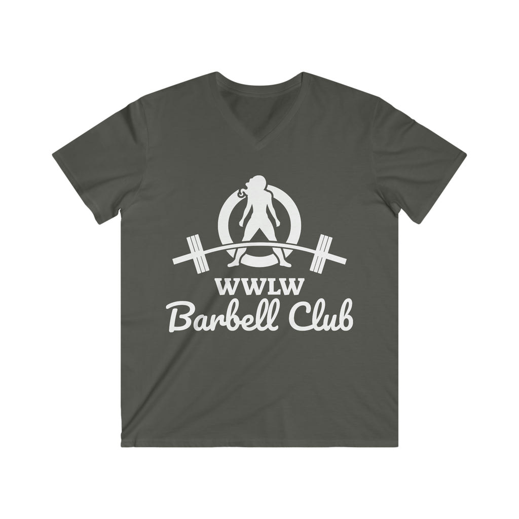 Classic Black Logo - Men's Fitted V-Neck Short Sleeve Tee