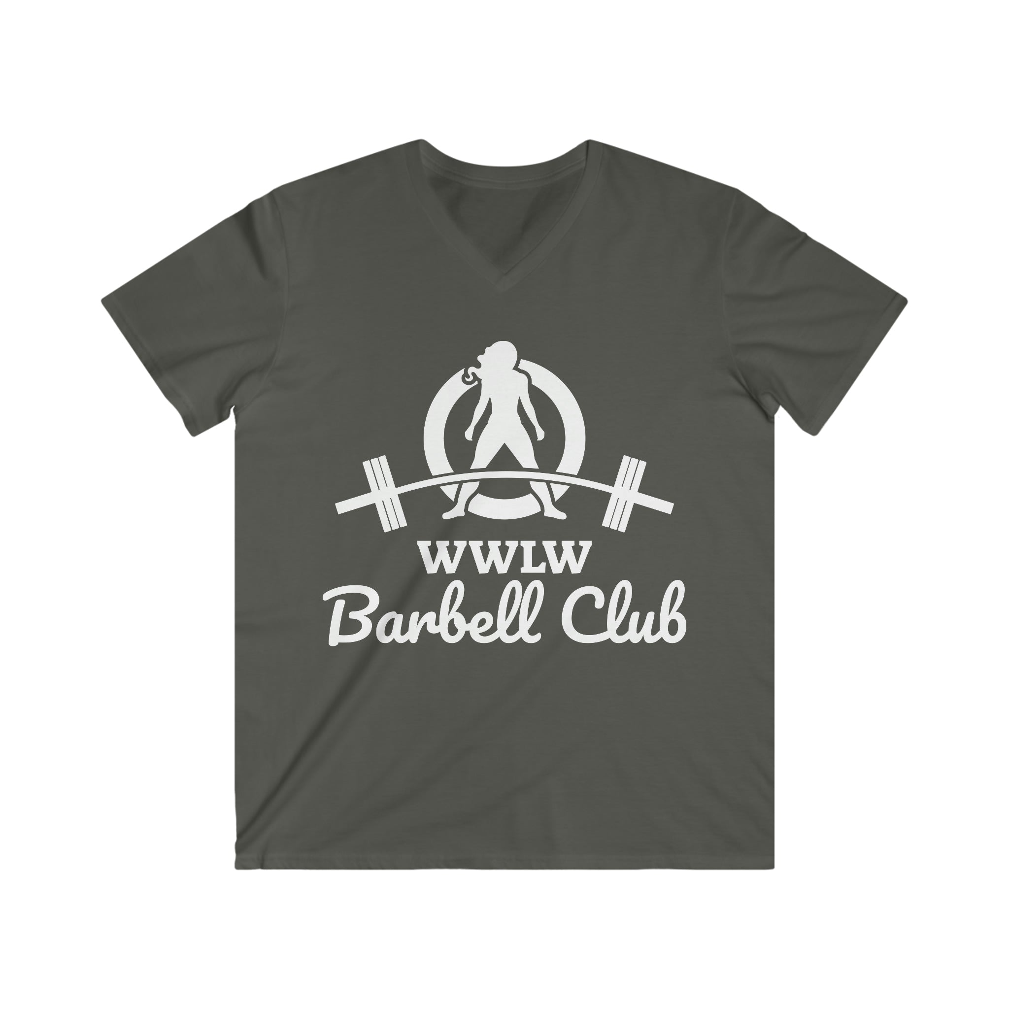 Classic Black Logo - Men's Fitted V-Neck Short Sleeve Tee