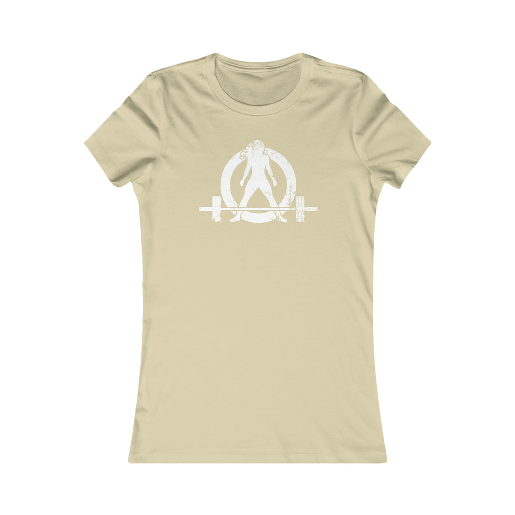Kick Your Ass - Women's Favorite Tee - White Distressed Logo