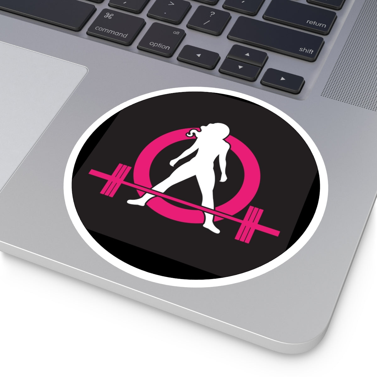 Round Stickers, Indoor\Outdoor - Classic Black Logo