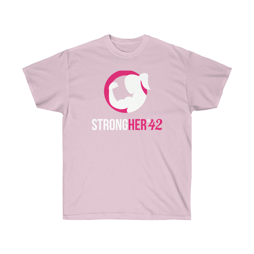 Strong Her in 42 - Classic Color Logo - Unisex Ultra Cotton Tee
