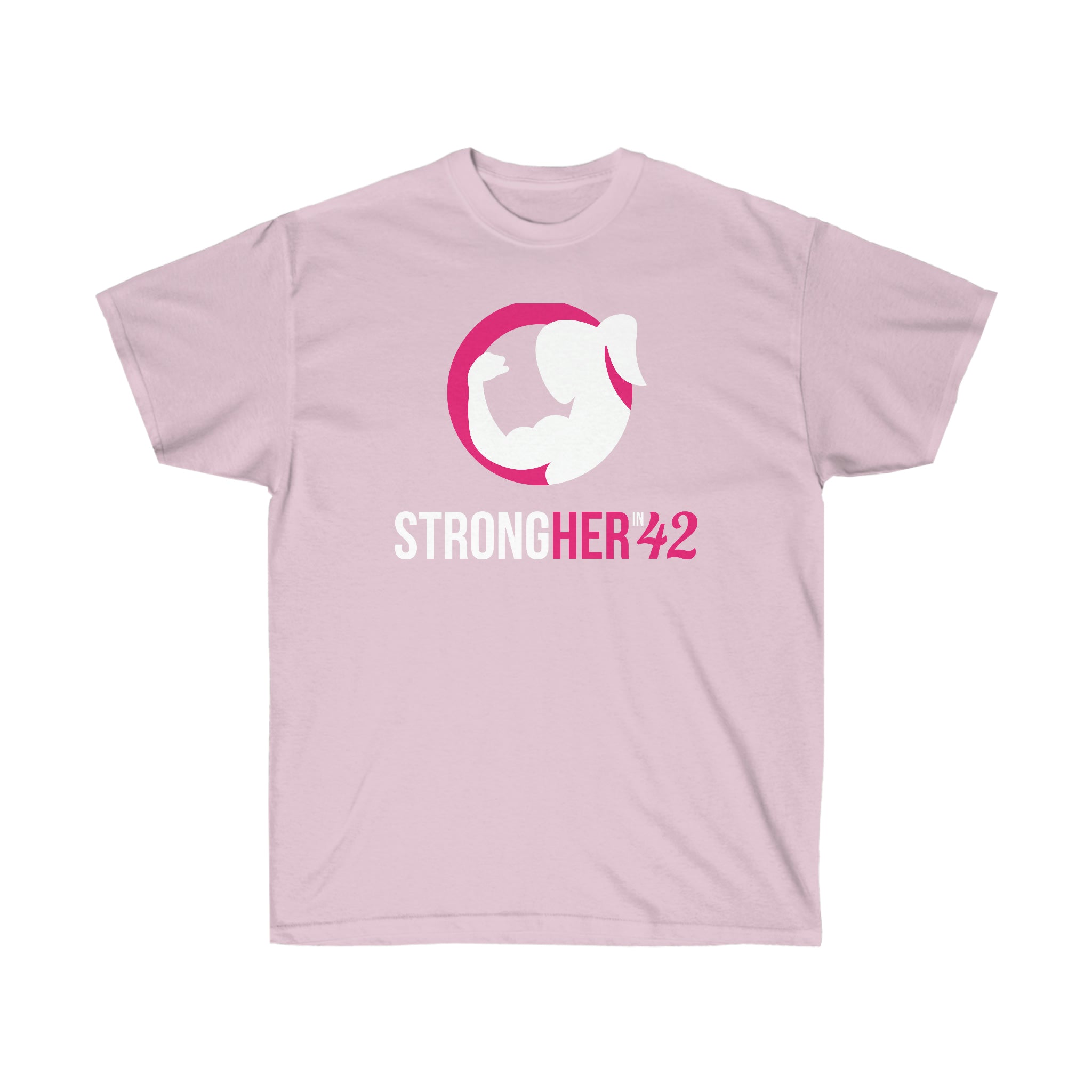Strong Her in 42 - Classic Color Logo - Unisex Ultra Cotton Tee