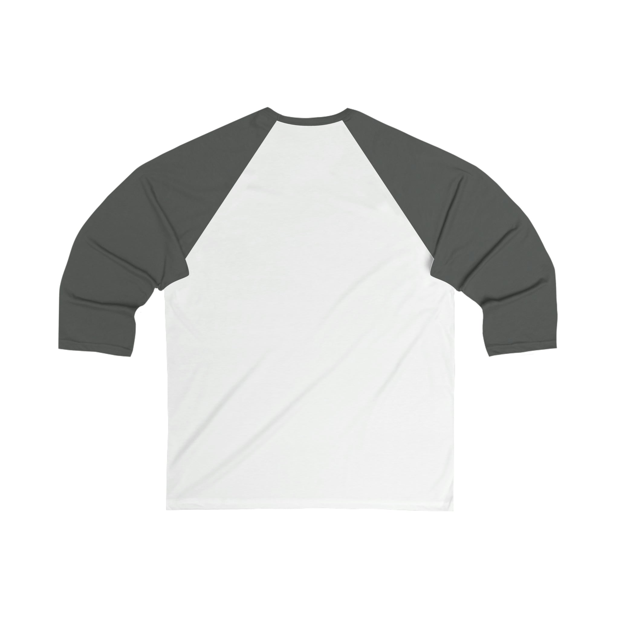 Unisex 3\4 Sleeve Baseball Tee - Classic Distressed Black Logo
