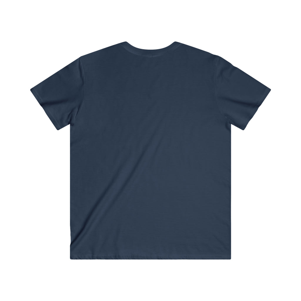 Classic Black Logo - Men's Fitted V-Neck Short Sleeve Tee